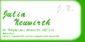 julia neuwirth business card